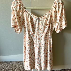 Forever 21 Pink Floral Mini Dress - Size Small